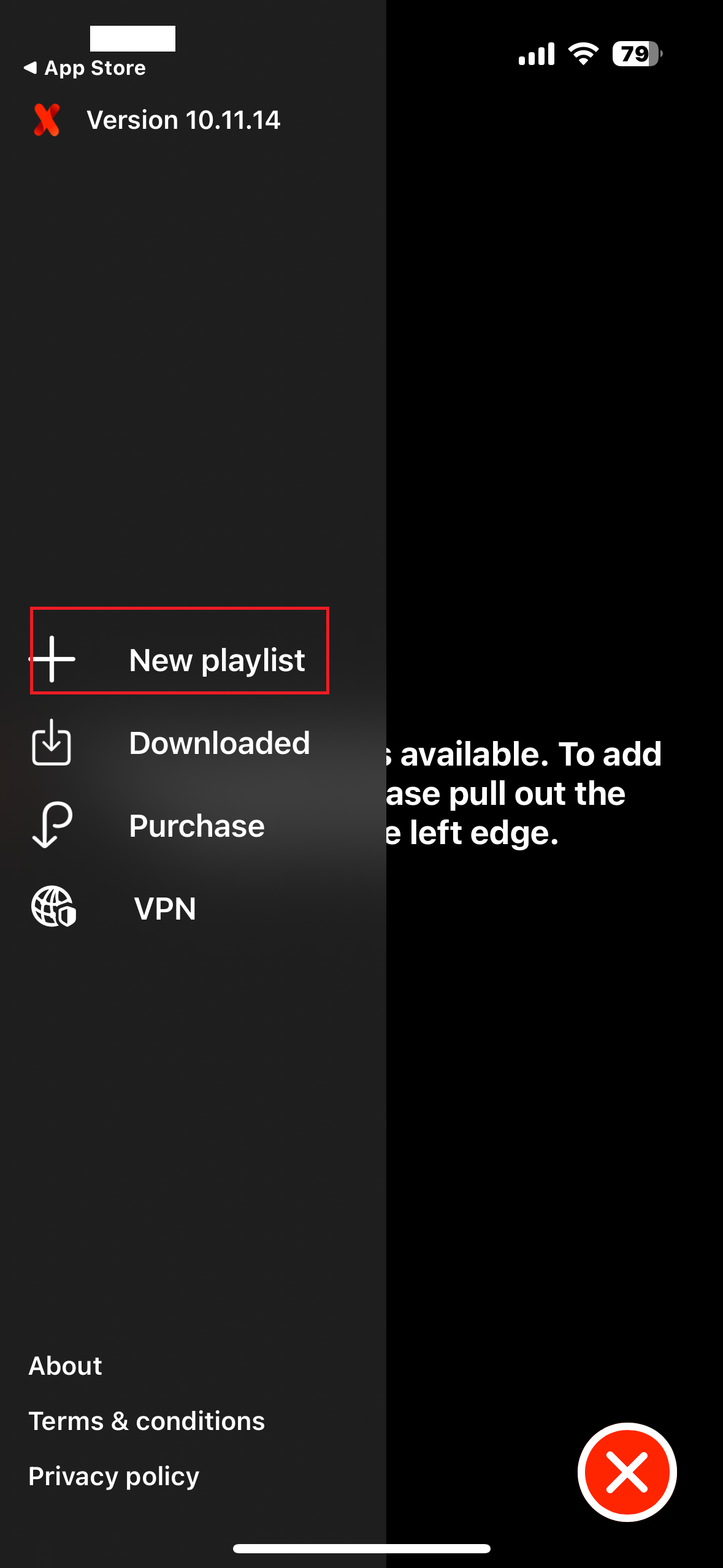 New Playlist Option in IPTVX